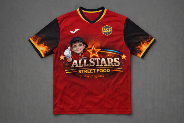 Camiseta fútbol ALLSTARS STREET FOOD